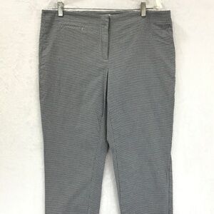 J Jill Gingham Plaid Mid-rise Stretch Tapered Leg Casual Pants Size 18